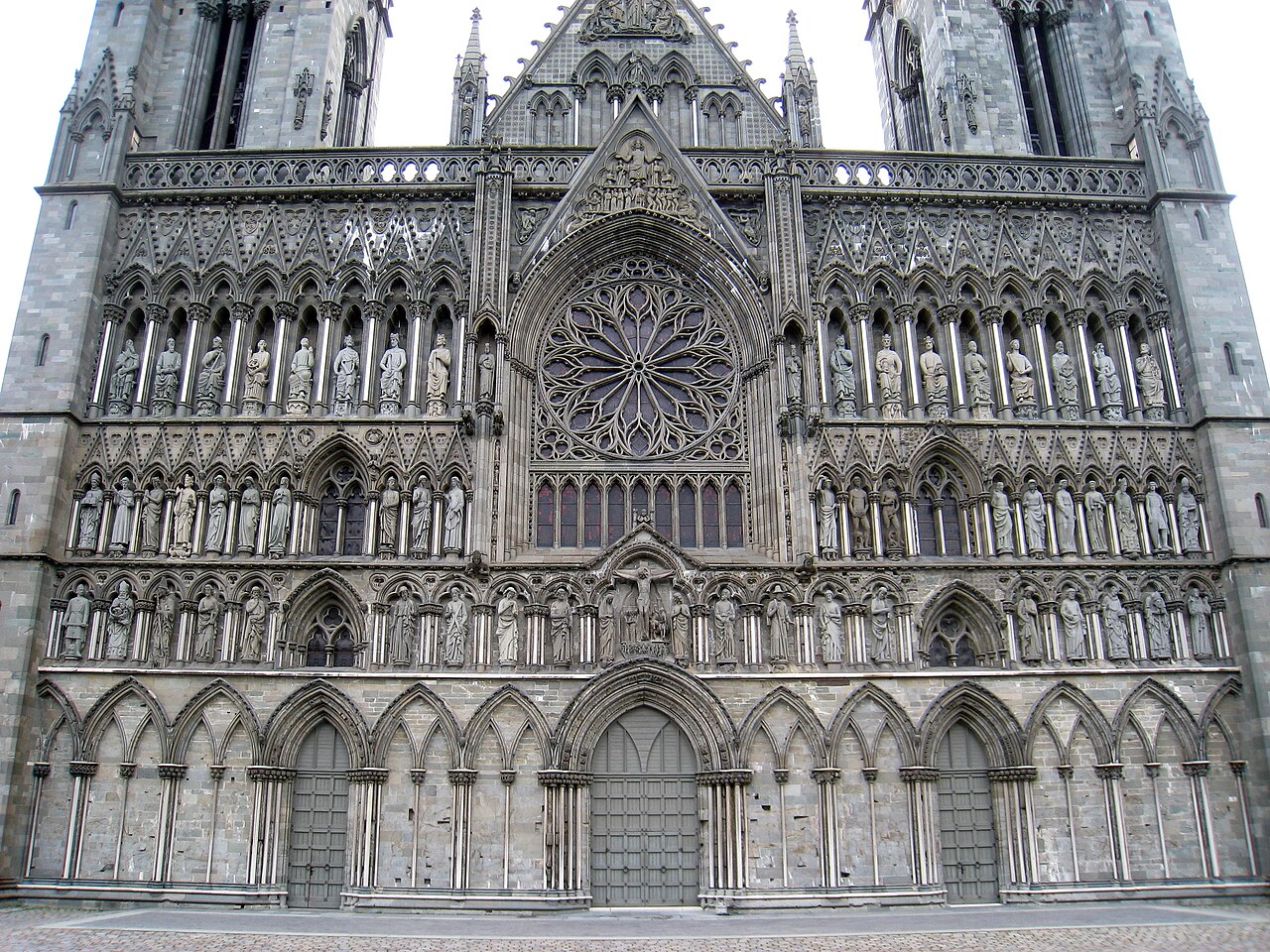 Nidaros Cathedral on the Trondheim City Walk shore excursion for cruise passengers